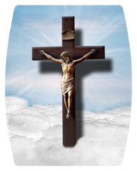 DAREC 107 BL Crucifix Clouds Blue